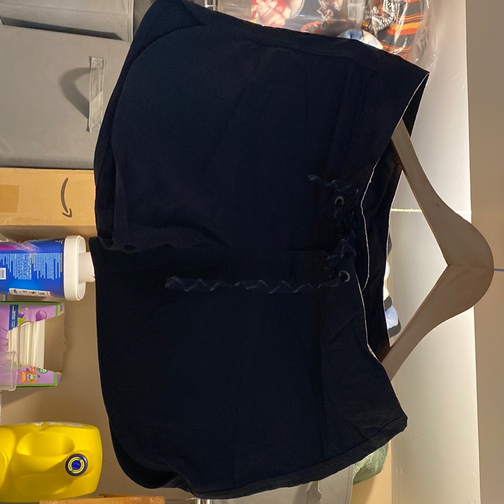 Black athletic shorts